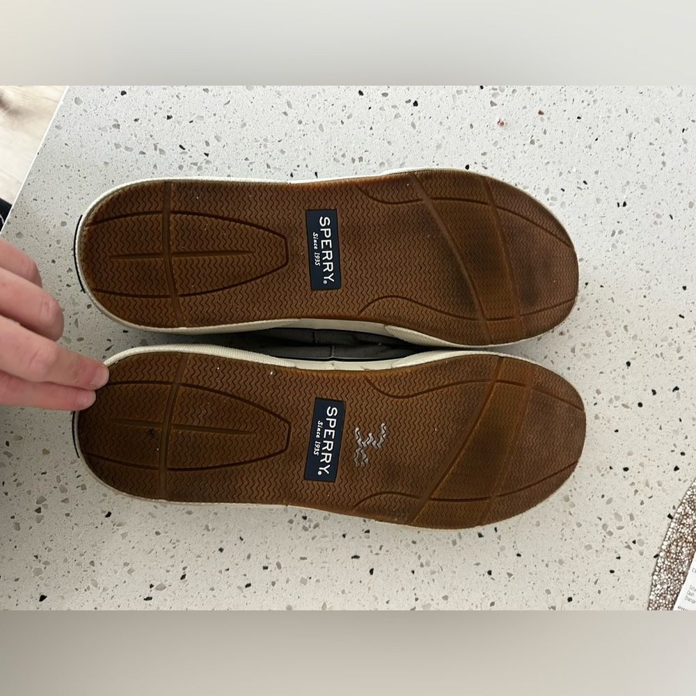 Sperry Men's Charcoal Boat Shoes - Picture 2 of 2